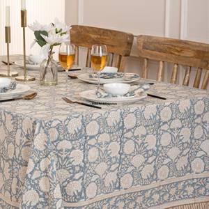 Indian Handmade Premium Quality Eco-friendly Floral Pattern Cotton <b>Table</b> <b>Cover</b> Modern Style for Wedding Use - Product Image 2