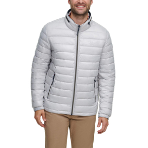 Men's Winter Hooded Insulated <b>Zip</b>-<b>up</b> <b>Jacket</b> High Street Style Waterproof Windproof Warm Puffer Worsted Fabric Reversible Fortleo - Product Image 1
