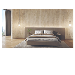 Revestimiento de Pared de Travertino Artificial, Material de Arcilla Modificado 3D, Resistente al Agua y al Fuego, Nuevo Revestimiento de Pared Suave de Travertino - Product Image 5
