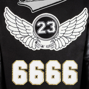 Vestes de baseball pour hommes et garçons à manches longues, boutonnées sur le devant, imprimées avec des motifs multicolores, coupe ample, style varsity - Product Image 4