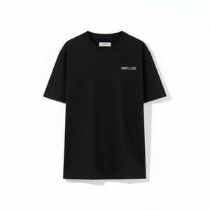 T-shirt décontracté pour homme à manches courtes 100 % coton, coupe classique, design brodé sur la poitrine, respirant, écologique, anti-UV, séchage rapide 220 - Product Image 4