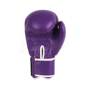 Gants de boxe professionnels en cuir avec rembourrage en mousse haute densité, doigts entièrement protégés, sangle de poignet réglable pour Muay Thai et Kickboxing - Product Image 2