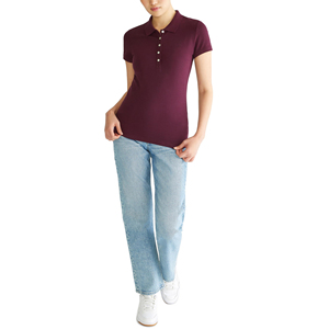 Activewear <b>Womens</b> Polo Shirts Short Sleeve Athletic Top For Lady Supportive Yoga Gym Wear Stretchable High Performance Shirts - Product Image 5