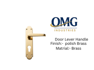 Victorian Straight Lever Door <b>Handle</b> Lockset Finish Gold for Door rich brass polish finish door lever <b>handle</b> mortise <b>lock</b> - Product Image 3
