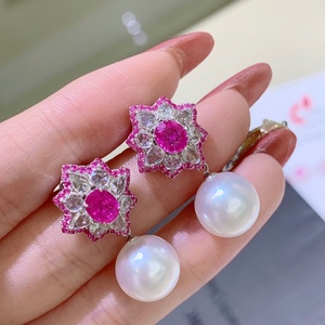 Boucles d'oreilles pendantes de mode en gros de Zhuji, perle naturelle et argent pur, polyvalentes, 10-11, légers défauts, certificat, boîte d'emballage - Product Image 3