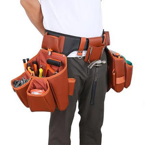 Cinturón de herramientas de carpintero de alta calidad y resistencia con múltiples bolsillos, cinturón de herramientas de cuero para uso profesional a bajo precio. - Product Image 5