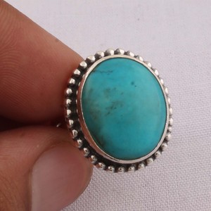 Shree Jaipur <b>Silver</b> Handcrafted 925 Sterling <b>Silver</b> Amethyst Classic Bezel Setting Oval Gemstone Beaded Border <b>Statement</b> <b>Ring</b> - Product Image 1