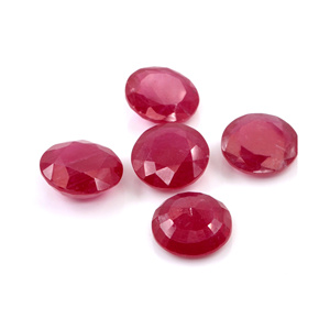 Rubis naturels de Bangkok, ronds calibrés de 11 mm, pierres précieuses de rubis naturelles facettées, prêtes à l'emploi pour la création de bijoux - Product Image 2