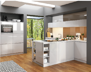 Durable Eco-Friendly Plywood MDF Particle Board Vietnam Modern Design <b>Wall</b> Mount Kitchen <b>Cabinets</b> for Apartment Use - Product Image 2