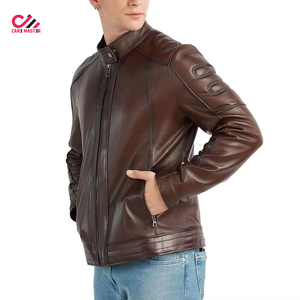 Servicios OEM de Chaquetas de Invierno, Chaqueta de Cuero para Hombre de Diseño Personalizado de Alta Calidad, Chaqueta de Cuero de Nuevo Diseño para Hombre 2026 - Product Image 4