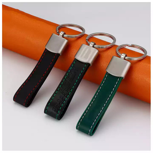<b>Personalized</b> Laser Engraving Logo Sublimation Blank Faux Leather <b>Key</b> Chain Holder <b>Ring</b> Custom Luxury Car Pu Leather Keychain - Product Image 6