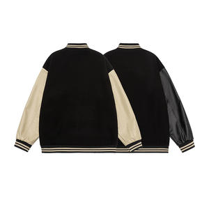 Chaqueta Varsity Personalizada de Forro Polar para Adultos y Jóvenes, Estilo Letterman de Béisbol - Product Image 2