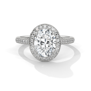 Anillo de Diamantes Cultivados en Laboratorio de Oro de 14K, Anillo de Compromiso de Oro Sólido de 18K para Mujer, Estilo Clásico, Certificado IGI, Anillo de Compromiso, Aniversario - Product Image 4