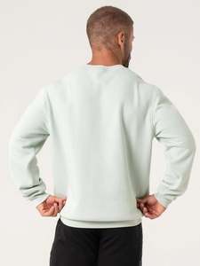 Sweat à capuche blanc personnalisé en polyester/coton/polaire avec patchwork brodé, ODM, coupe oversize, pour l'hiver, avec impression en relief - Product Image 3