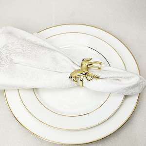 Anillos de Servilleta Metálicos Reutilizables con Acabado Premium, Ideales para Decoración de Bodas, Cenas Elegantes y Decoración de Mesas de Restaurante - Product Image 4