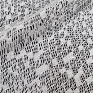 Tela de Encaje Elástica Geométrica de Nailon y Spandex de 147 cm, Tela de Encaje Ligera de Punto por Urdimbre para Lencería, Vestidos y Prendas de Vestir - Product Image 2