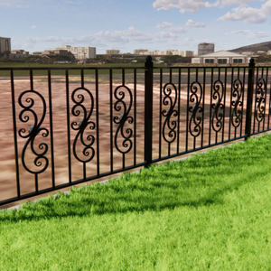 Rampe de balcon en fer forgé de qualité supérieure, élégante, robuste, durable, antirouille, solution extérieure personnalisée - Product Image 1