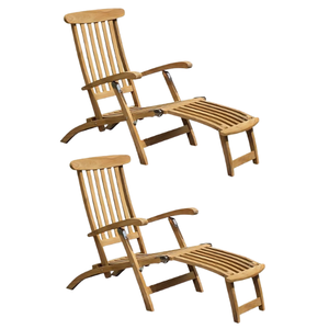 Teak Solid <b>Wood</b> <b>Folding</b> <b>Chair</b> Sun Bed For Outdoor <b>Garden</b> and Beach Natural Sun Loungers High Quality Product - Product Image 2