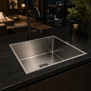 Stainless Steel Undermount 304 Grade Single Bowl <b>Kitchen</b> <b>Sink</b> Brushed Finish Durable - Product Image 3