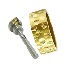 Outil de gravure à facettes pour bijoux Volant en diamant grade 80 Mono Outils de bijouterie Conception de doublure convexe Outils diamantés - Product Image 1