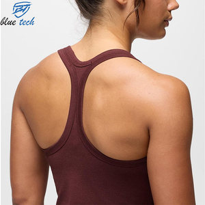 Soutien-gorge de sport sans manches simple pour femme, idéal pour le yoga, respirant, pour la gym et l'entraînement, avec logo frontal, vente en gros, OEM - Product Image 5