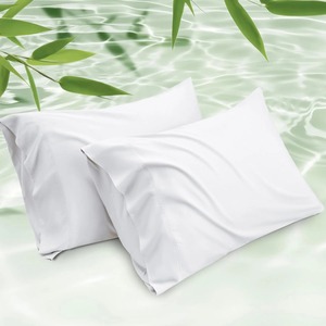 Housse de coussin en lin respirant, tissu naturel, durable, pour un sommeil frais et confortable en été - Product Image 1