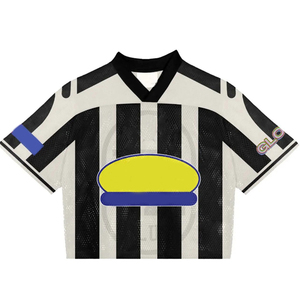 Maillot de football américain Brady Sportswear unisexe à col en V, manches courtes, en maille respirante, polyester, évacuation de l'humidité, personnalisable pour équipe - Product Image 2