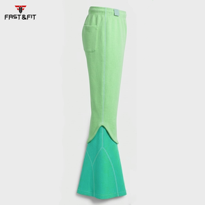 Best Quality Casual Custom Heavyweight Regular Fit Winter 100% Cotton Manufacturers Custom Unisex <b>Women</b> Flared <b>Sweatpants</b> - Product Image 3