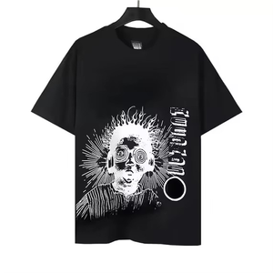เสื้อยืดพิมพ์ลายกราฟิกเท่ๆ แขนสั้นทรงหลวมไหล่ตก ย้อมสีแบบแอซิดวอช คุณภาพเยี่ยม ขายดี รุ่นใหม่ล่าสุด ปี 2026 - Product Image 1