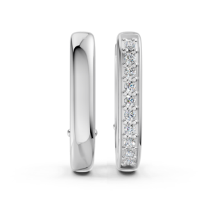 Boucles d'oreilles en or massif 14K 9K 10K 18K avec diamants de laboratoire certifiés IGI, fabricant de bijoux fins éthiques RJC ODM OEM, vente en gros EA501895 - Product Image 4