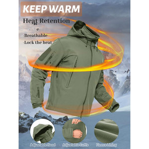 เสื้อแจ็คเก็ตซอฟต์เชลล์สปอร์ตสำหรับผู้ชาย - รับผลิตตามแบบ (OEM) พร้อมปักโลโก้ น้ำหนักเบา กันน้ำ ระบายอากาศได้ดี ดีไซน์เรียบง่าย เสื้อแจ็คเก็ตผู้ชาย - Product Image 6