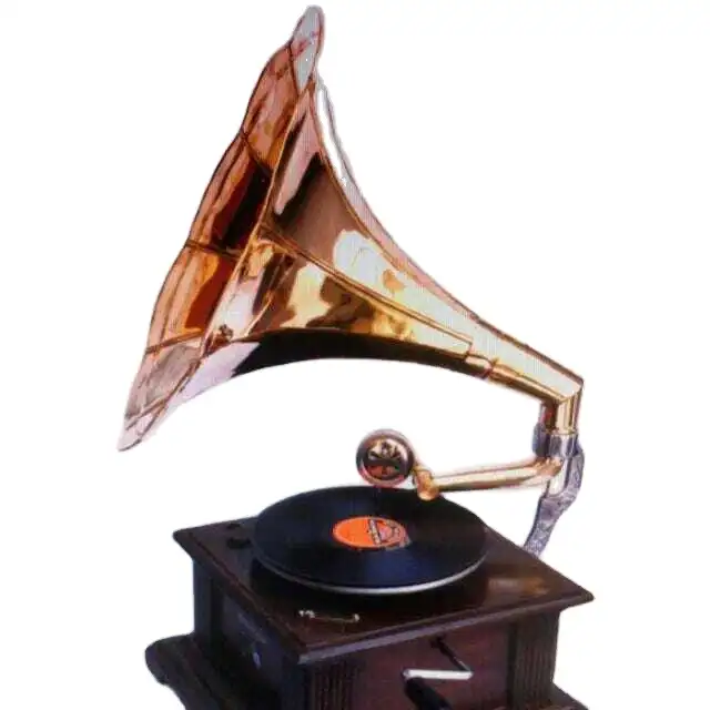 Vinyl record player wooden antique classical gramophone player cd player gramophone tonearm gramophone