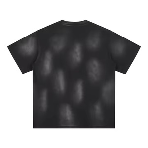 Camiseta de algodón de manga corta con cuello redondo para hombre, corte regular, estilo casual, color liso, tejido de punto. - Product Image 2