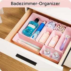 25 PCS Versatile 4-Size <b>Plastic</b> Drawer Organizers Set Makeup Bed <b>Storage</b> <b>Bins</b> Bathroom Organizer Organizers Organizer Makeup - Product Image 2