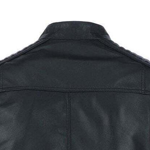 Impresso International <b>Men's</b> Winter Leather <b>Jacket</b> Woolen Fabric Eco-Friendly Windproof Breathable Casual Style <b>Long</b> Sleeves - Product Image 3