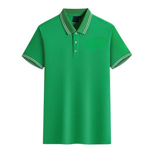 Camisa Clásica Unisex para Hombre, Cierre de Dos Botones, Tela Piqué, Logotipo Personalizado Impreso, Antiarrugas, con Bolsillo, Moda de Verano, Golf - Product Image 3