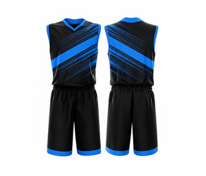 Custom Youth Basketball Uniform Sublimation Jersey Shorts Set for Dry Breathable Polyester Jersey And Shorts For <b>Men</b> Women - Product Image 4