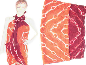 Paréos et écharpes de plage colorés en mousseline de polyester faits main de haute qualité à motifs géométriques, grandes tailles, pour femmes, idéaux pour le fitness - Product Image 2