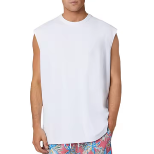 Camiseta sin Mangas Casual Extra Grande para Hombre, de Spandex/Poliéster, Ecológica, de Secado Rápido, de Alta Calidad, con Diseño Personalizado - Product Image 2