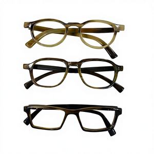Monturas de Gafas Ópticas de Cuerno de Búfalo de la Mejor Calidad, Hechas a Mano, Tamaño Personalizado, Anti Luz Azul, Diseño Clásico y Elegante, Gafas de Sol - Product Image 1