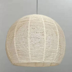 Natural Woven Rope Pendant <b>Lamp</b> Shade for Living Room Bedroom <b>Kitchen</b> Hallways Rope Woven Hanging <b>Lamp</b> - Product Image 6