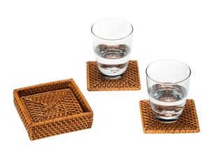 Indian Rattan Handmade Wooden Coaster Available in Many Colours for Home Decoration Resin Coaster - Product Image 6