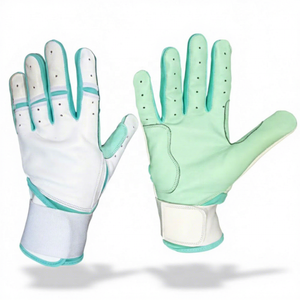 Gants de frappe pour baseball/softball sur mesure de qualité supérieure, en spandex/polyester, pour adultes, ambidextres, avec fermeture velcro, taille XXL - Product Image 1