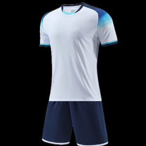Conjunto de Uniforme de Fútbol Personalizado para Hombre, Rojo y Azul, Cuello en V, Manga Corta, Poliéster que Absorbe la Humedad, para Todas las Temporadas, Adulto - Product Image 6