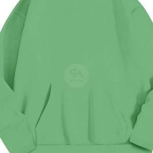 Sudadera con Capucha Oversize Verde Invierno para Mujer, Manga Larga, Venta al por Mayor, Transpirable, de Algodón Grueso, para Gimnasio y Fitness, OEM ODM - Product Image 6