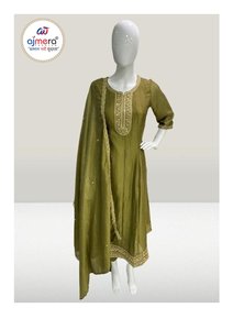 Ethnic <b>Women's</b> Traditional Stylish Designer Kurti <b>Suit</b> for <b>Wedding</b> Party Wear Office Regular Fit Stretchable Wrinkle-Free - Product Image 3