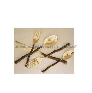 ช้อนซุปทองเหลืองดีไซน์รูปสับปะรดด้ามจับยาวทำจากทองเหลืองกระจกทำจากทองเหลือง - Product Image 6