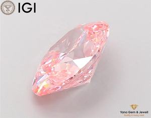 Diamante Cultivado en Laboratorio CVD de Color Rosa Intenso, Claridad VS1, Corte Ovalado, 2.50 Quilates, Certificado IGI, Colgante de Lujo para Novia - Product Image 5