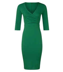 Robe polo pour femme à col côtelé - Tissu piqué extensible - Robe sportive pour femme à manches courtes avec logo personnalisé - Product Image 4