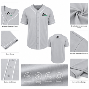เสื้อเบสบอลน้ำหนักเบา แขนสั้น ระบายอากาศได้ดี สายปรับได้ สำหรับเล่นกีฬาในฤดูร้อน-บริการ OEM แบบกำหนดเอง - Product Image 5